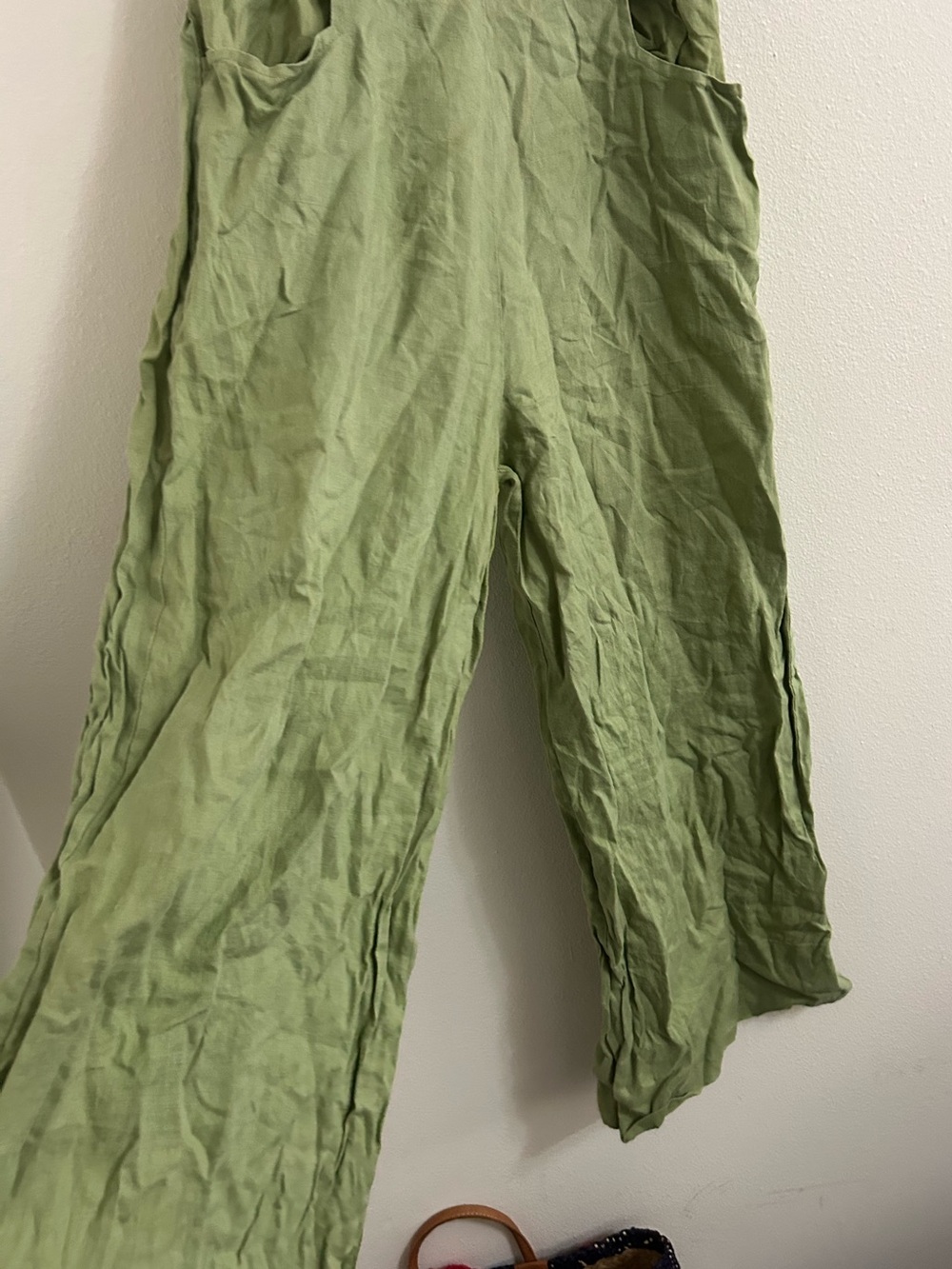 Lazy Bones 100% linen wide leg pants - Picture 2 of 6